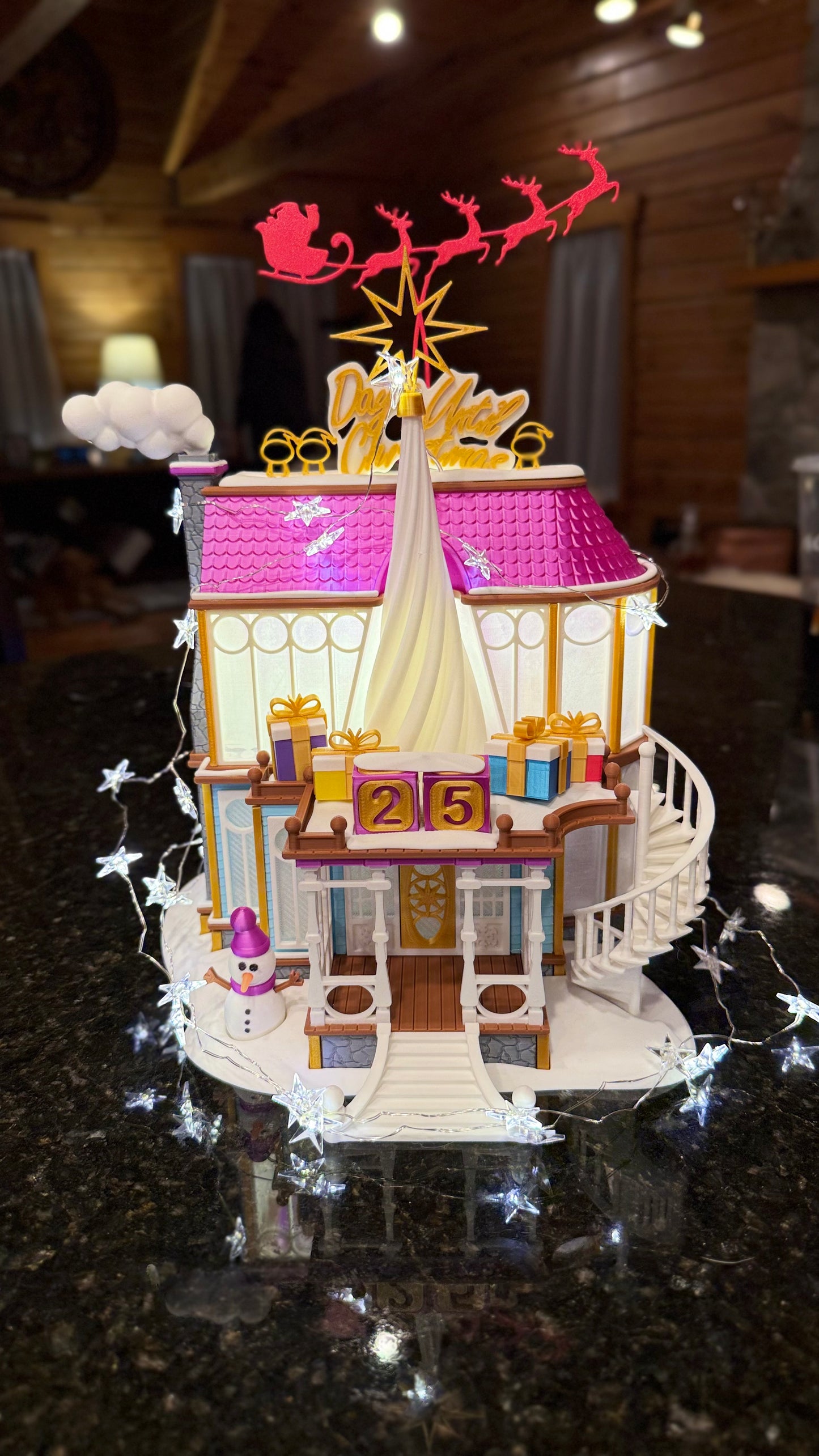 Christmas House with days countdown